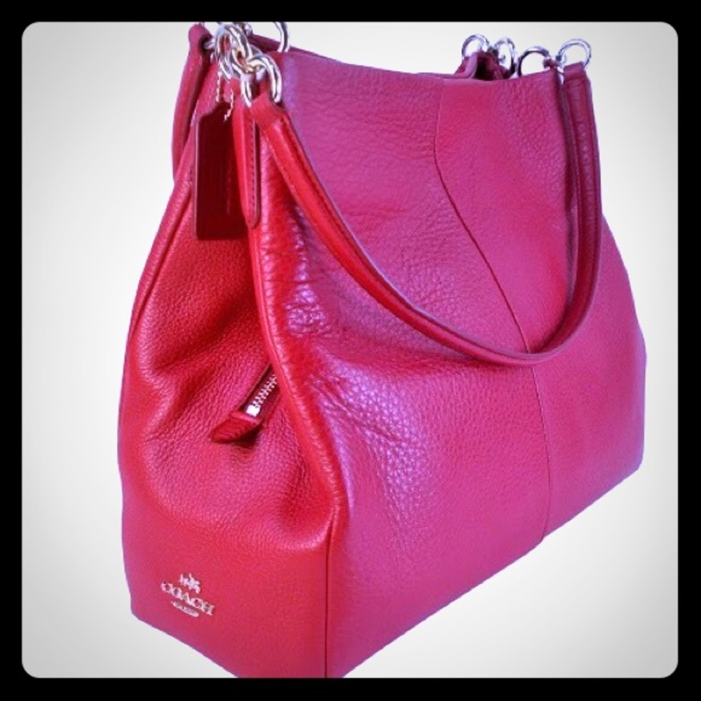 Coach Phoebe Classic Pebble Leather Shoulder Bag